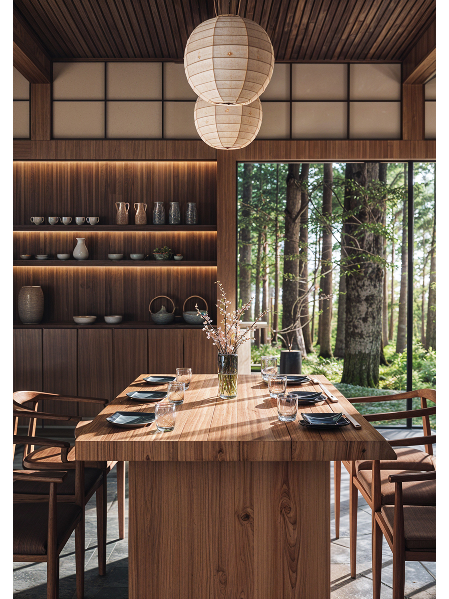 建築CGパース 制作事例 Vacation House ダイニング