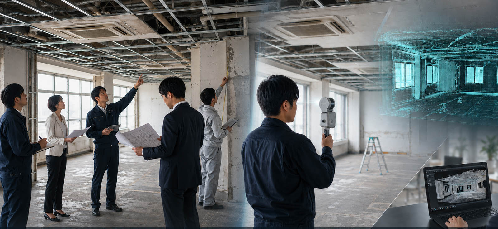 3Dスキャナーによる現場調査代行