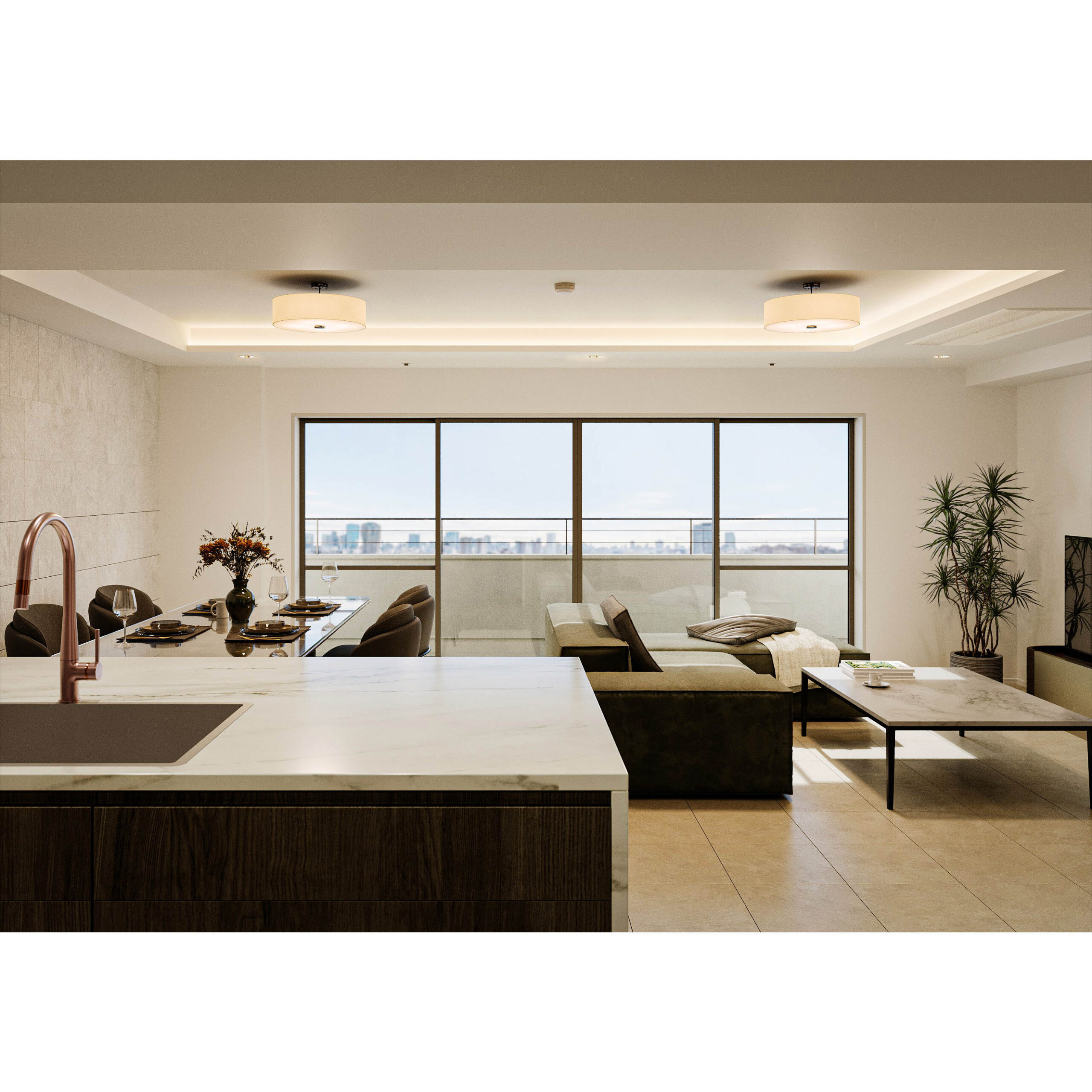 広告用CGパース制作:住宅・不動産事例 高級分譲マンション(東京) CGパース・建築パース 制作実績 メインビジュアル